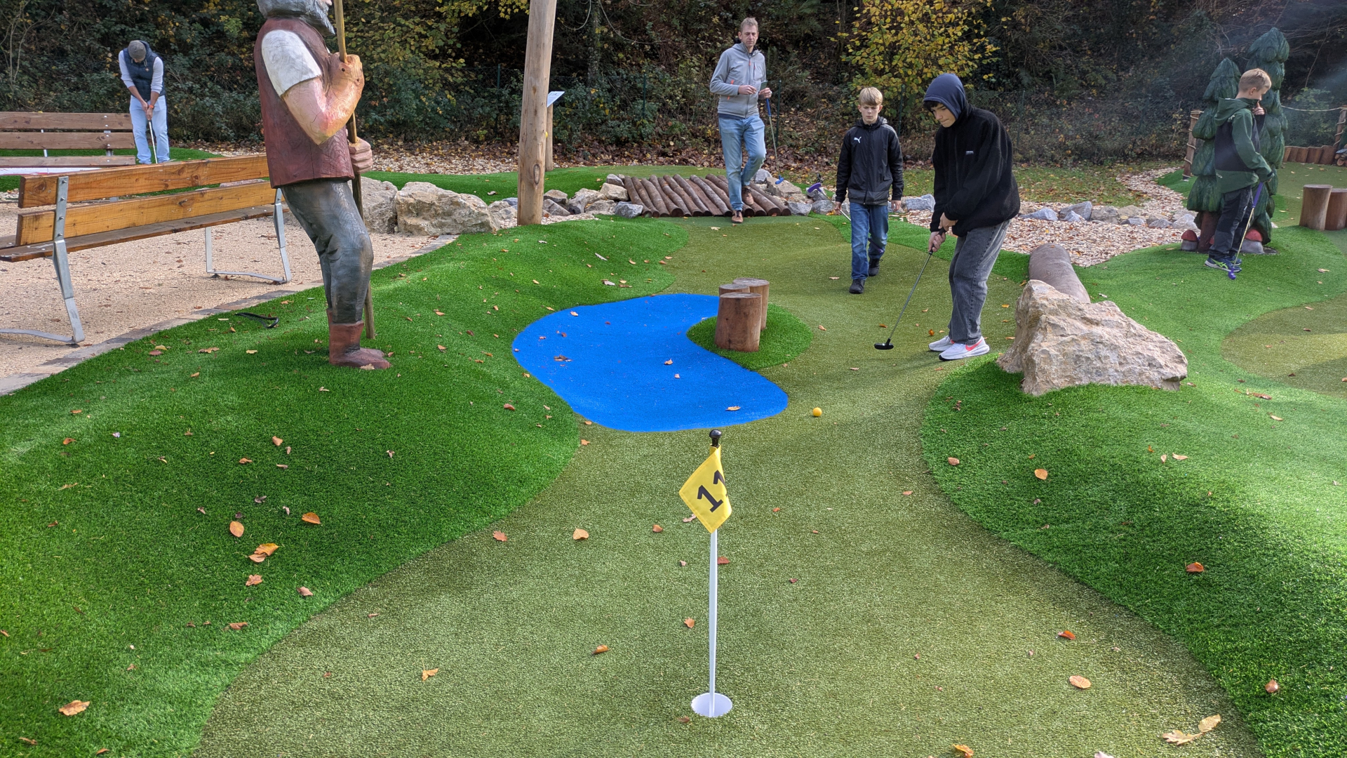 Spaß beim Abenteuergolf